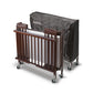 GRS.LIT.BB.BOIS.ACA - LIT BEBE PLIANT EN BOIS FINITION ACAJOU + HOUSSE DE RANGEMENT