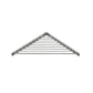 HOS.747.80.CHR - PORTE-SAVON GRILLAGÉ D'ANGLE MINIMALISTE CHROMÉ BRILLANT