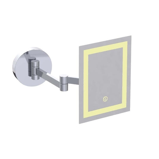 LED.1161.00.CHR - MIROIR GROSSISSANT MURAL LED SENSOR SQUARE