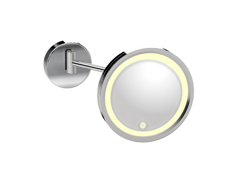 LED.1190.15.1.CHR - MIROIR GROSSISSANT SENSOR FRAME ROUND SIMPLE BRAS