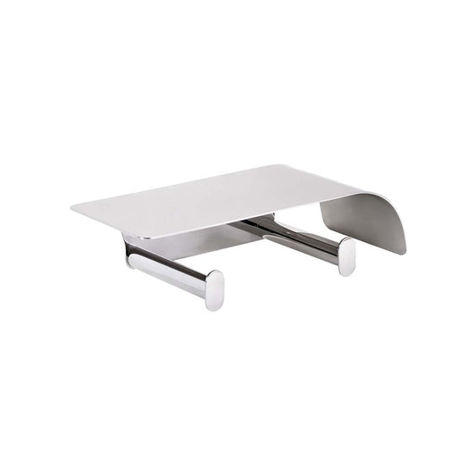 ORG.3112.10.NOI - DISTRIBUTEUR PAPIER ROULEAU DOUBLE AVEC CAPOT SUPPORT POUR SMARTPHONE ORGANIC DARK