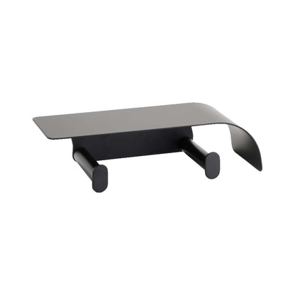 ORG.3112.10.NOI - DISTRIBUTEUR PAPIER ROULEAU DOUBLE AVEC CAPOT SUPPORT POUR SMARTPHONE ORGANIC DARK