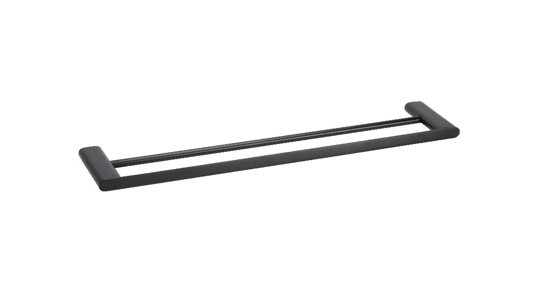ORG.3142.60.NOI - PORTE-SERVIETTES 2 BRANCHES 600 MM ORGANIC DARK