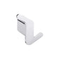 ORG.3152.01.NOI.G - PATÈRE MURALE 2 TÊTES GAUCHE ORGANIC DARK