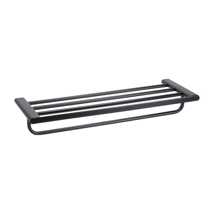 ORG.3194.60.NOI - RACK ÉTAGÈRE 600 MM + PORTE-SERVIETTES ORGANIC DARK