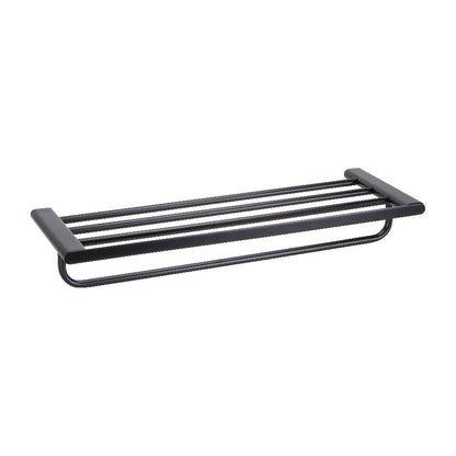 ORG.3194.60.NOI - RACK ÉTAGÈRE 600 MM + PORTE-SERVIETTES ORGANIC DARK