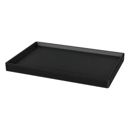 RS.21.11.50.NOI - PLATEAU À THÉ CLASSIC COSY AVEC BANDE DÉCORATIVE EN SIMILI CUIR BY ROOMS & SUITES®