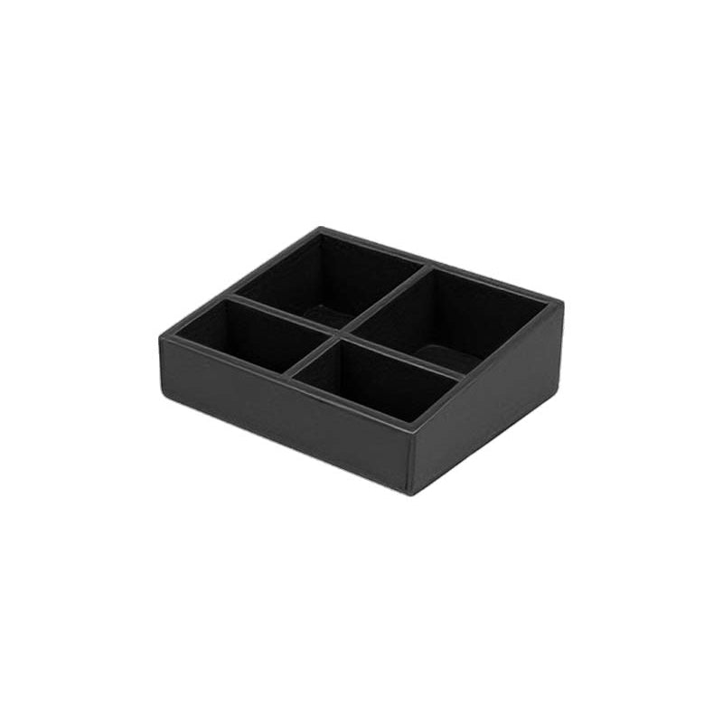 RS.21.21.40.NOI - PRÉSENTOIR À SACHETS SOVEREIGN SIMILI CUIR BY ROOMS & SUITES®