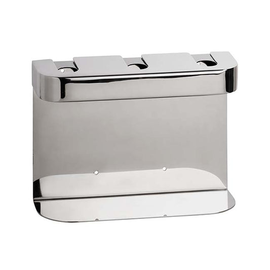 RS.966.13.NOI - SUPPORT MURAL TRIPLE NOIR 3 X 500 ML POUR FLACONS RECHARGEABLES