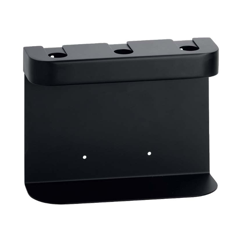 RS.966.13.NOI - SUPPORT MURAL TRIPLE NOIR 3 X 500 ML POUR FLACONS RECHARGEABLES